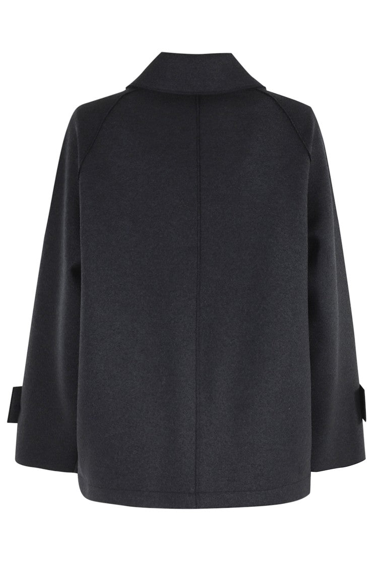 Harris Wharf London Raglan Jacket With Quilted Lining