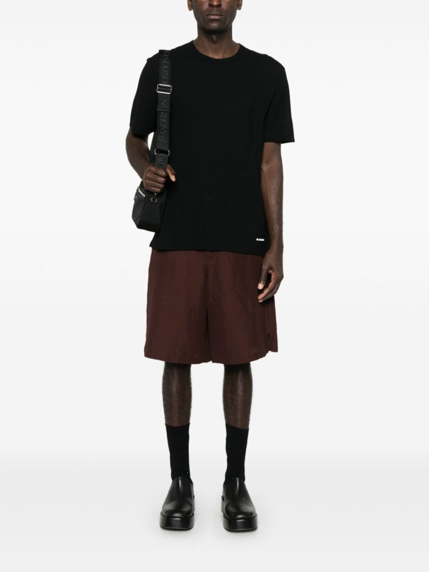 Jil Sander Black T-Shirt With Subtle Logo Detail