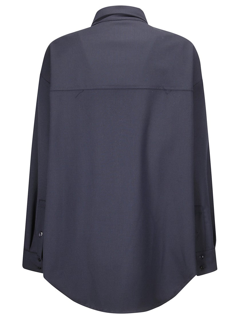 The Latest Oversized Button-Front Shirt Jacket With Welt Pockets