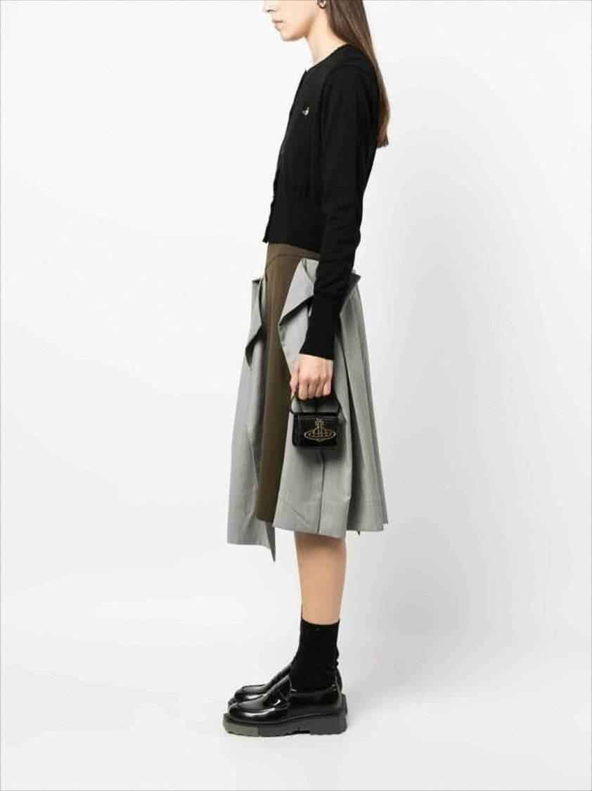Vivienne Westwood Structured Black Tote Bag With Crocodile-Like Pattern