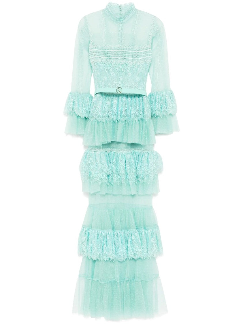 Saiid Kobeisy Ruffled Lace Dress