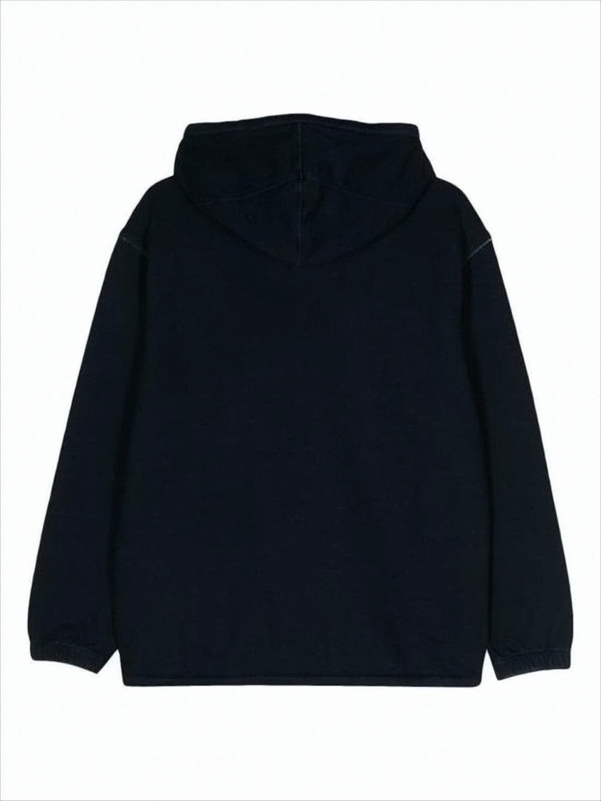 C.P. Company Relaxed Fit Pullover Hoodie With Logo And Drawstring