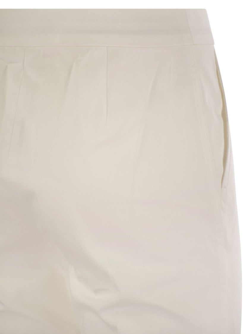 Max Mara Okra - Cotton Satin Trousers