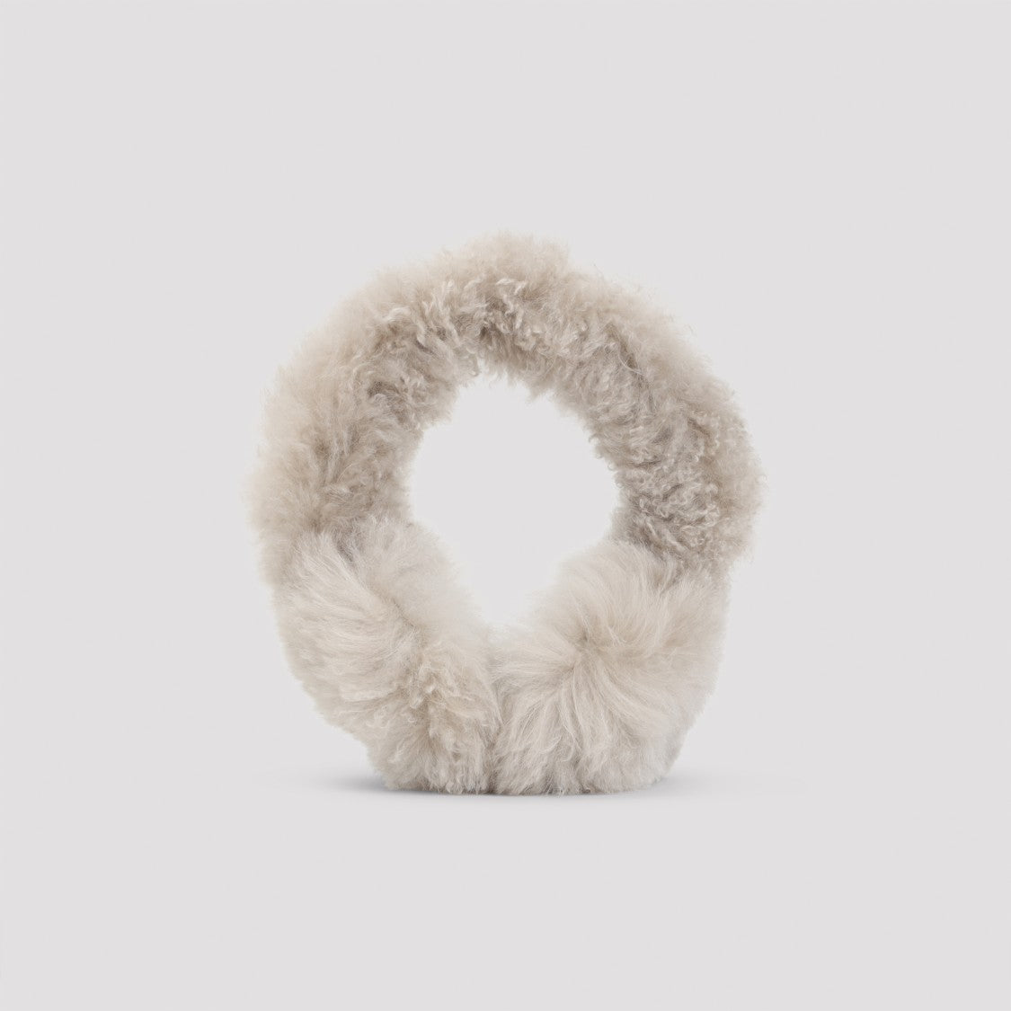 Yves Salomon Beige Lamb Earmuffs
