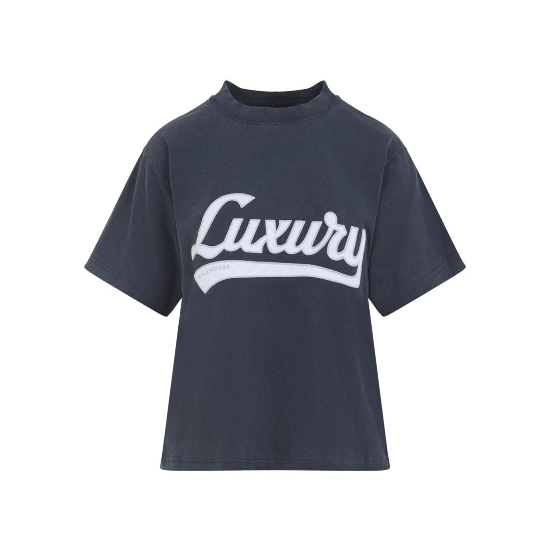 Balenciaga Short-Sleeved Crew Neck T-Shirt With Luxury Applique