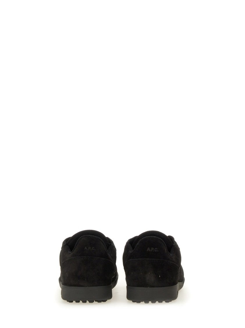 A.P.C. Low-Profile Cowhide Leather Sneakers With Textured Sole