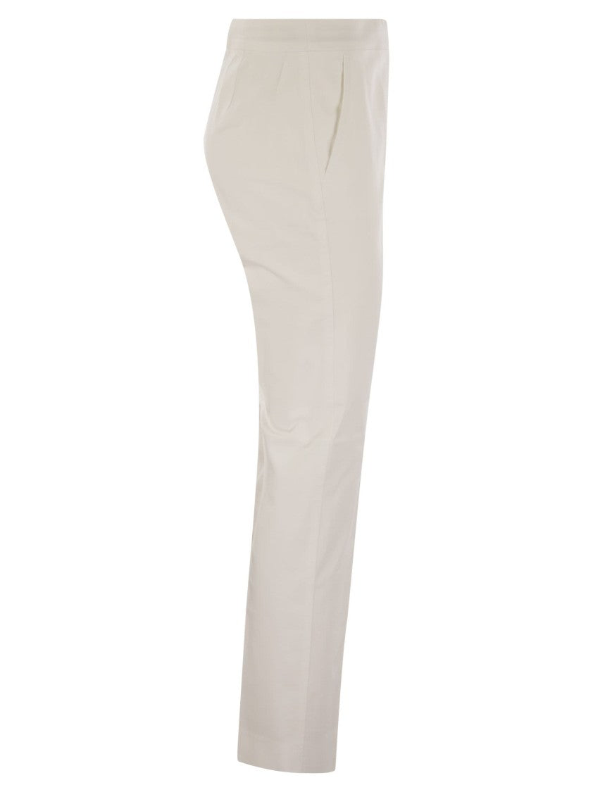 Max Mara Okra - Cotton Satin Trousers