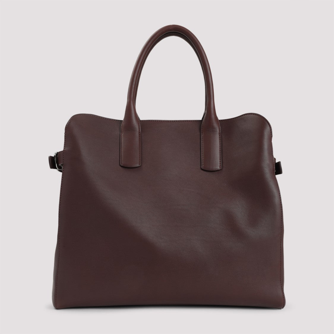 Giorgio Armani Red Leather Shoulder Bag With Spacious Interior