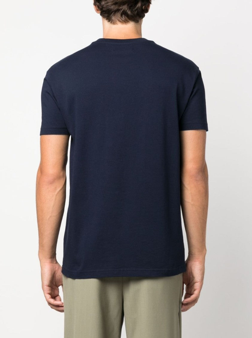 Vivienne Westwood Prussian Blue Organic Cotton T-Shirt With Signature Orb Logo