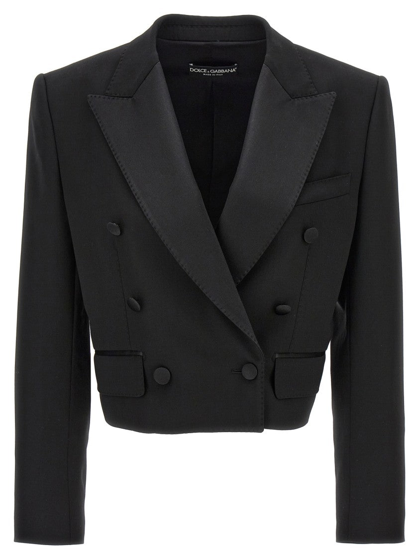 Dolce & Gabbana Tuxedo' Crop Blazer