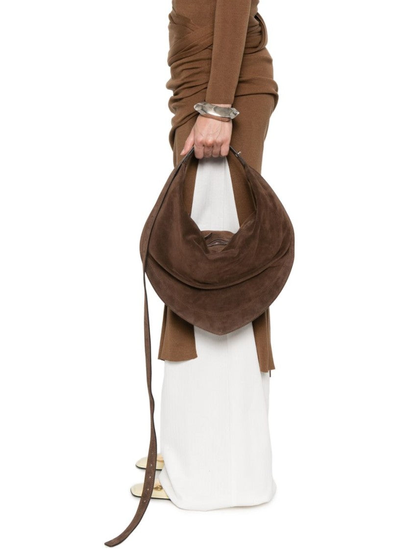 Federico Cina Crescent-Shaped Shoulder Bag Crafted