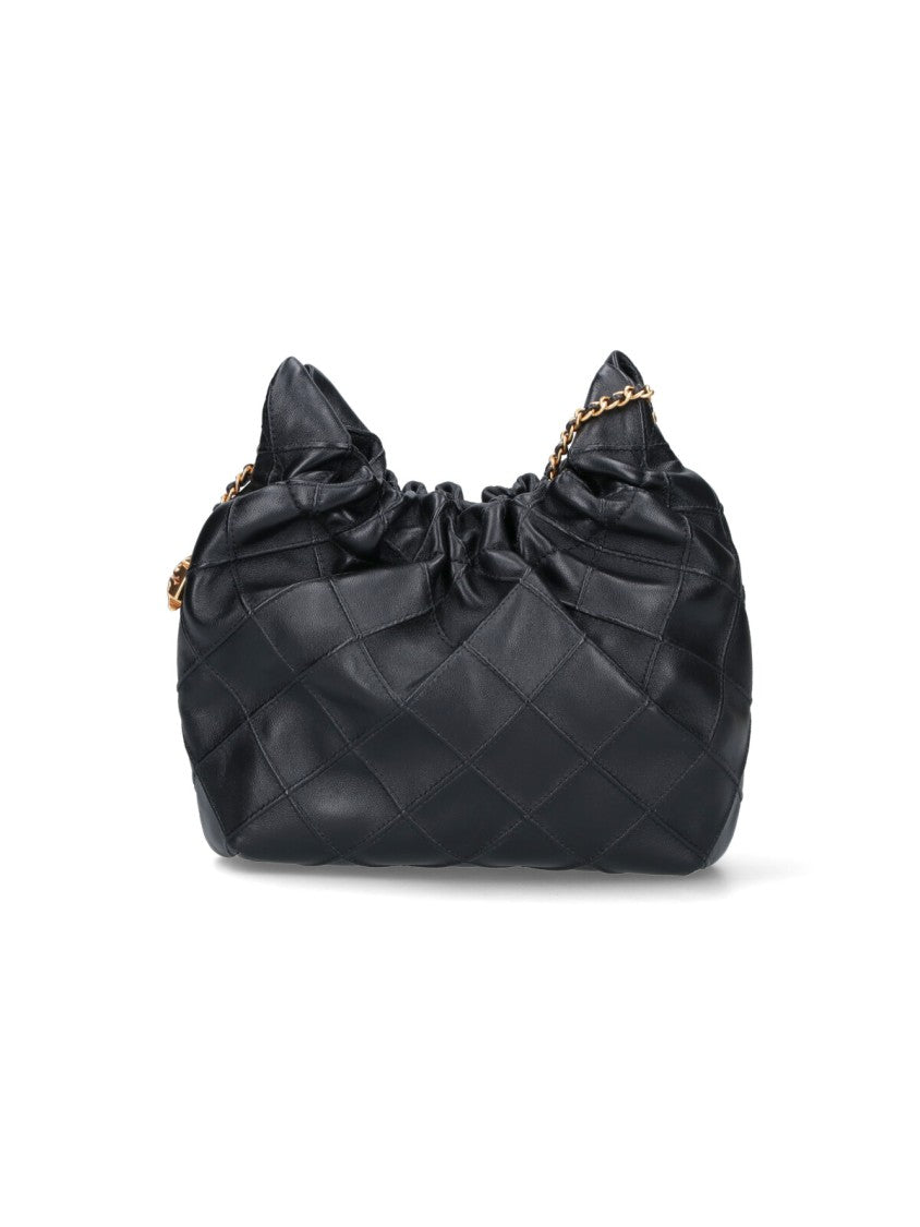 Tory Burch Structured Black Handbag With Clean Lines