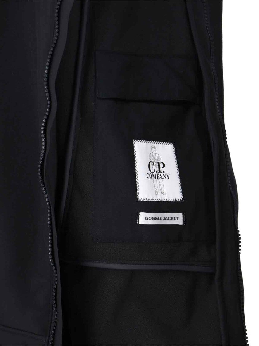 C.P. Company Mens Sleeveless Jacket With Integrated Goggles And High Collar
