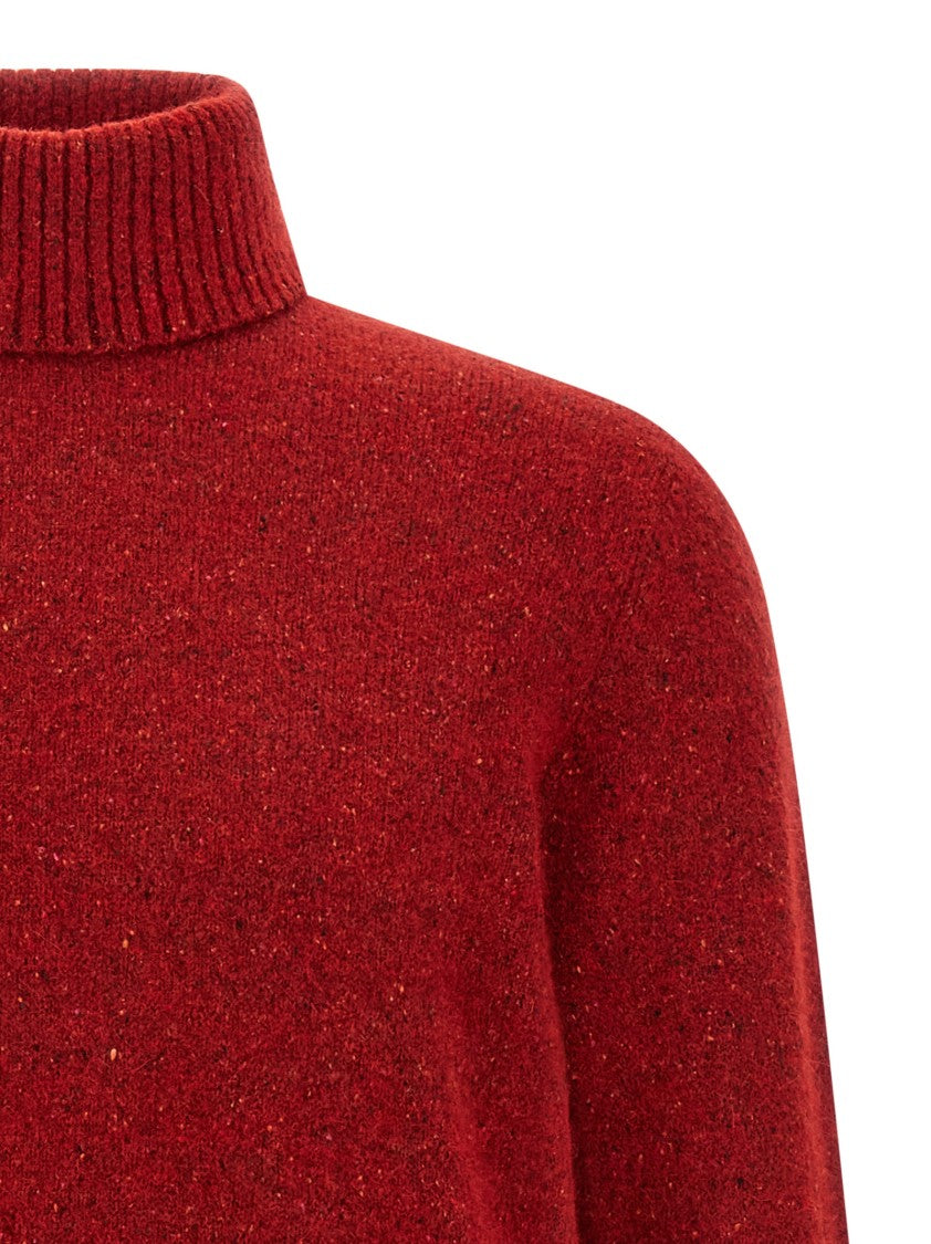 Brunello Cucinelli High Neck Alpaca-Silk Blend Sweater