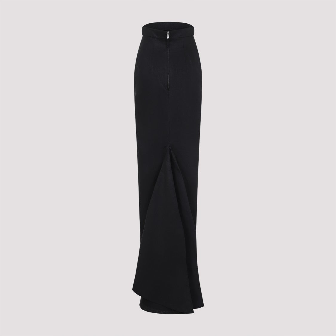 Rick Owens Lido Black Linen Skirt