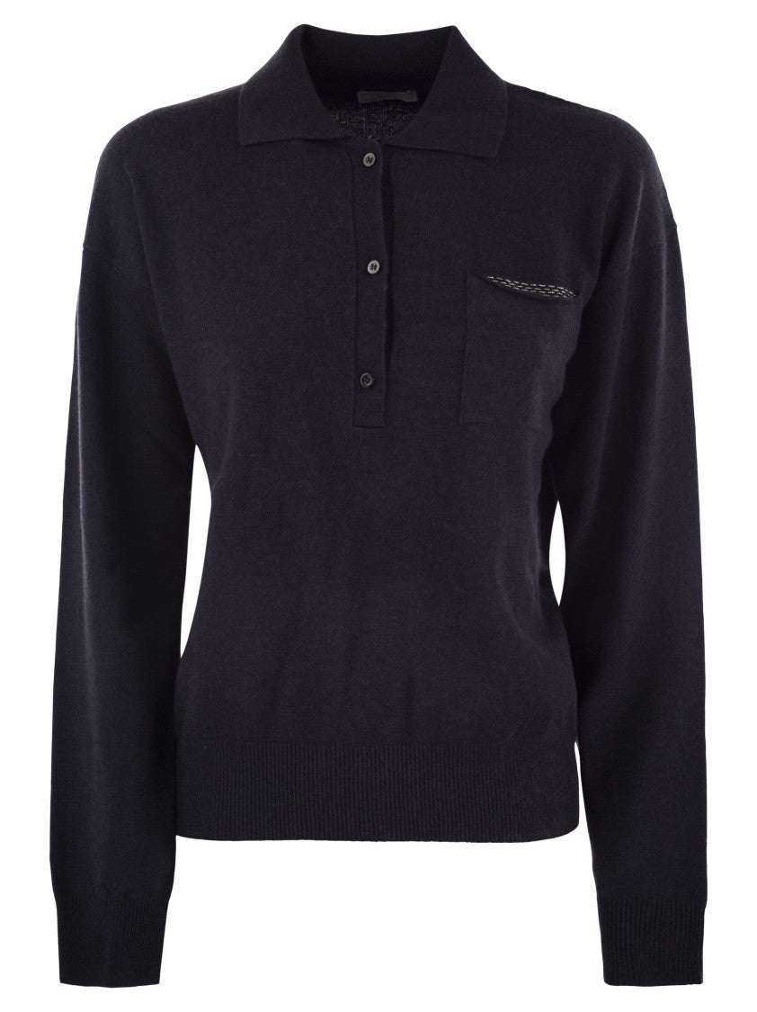 Peserico Virgin Wool, Silk And Cashmere Tricot Sweater