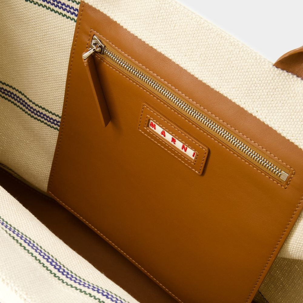 Marni Pelletteria Uomo Shopper Bag - Cotton - Beige