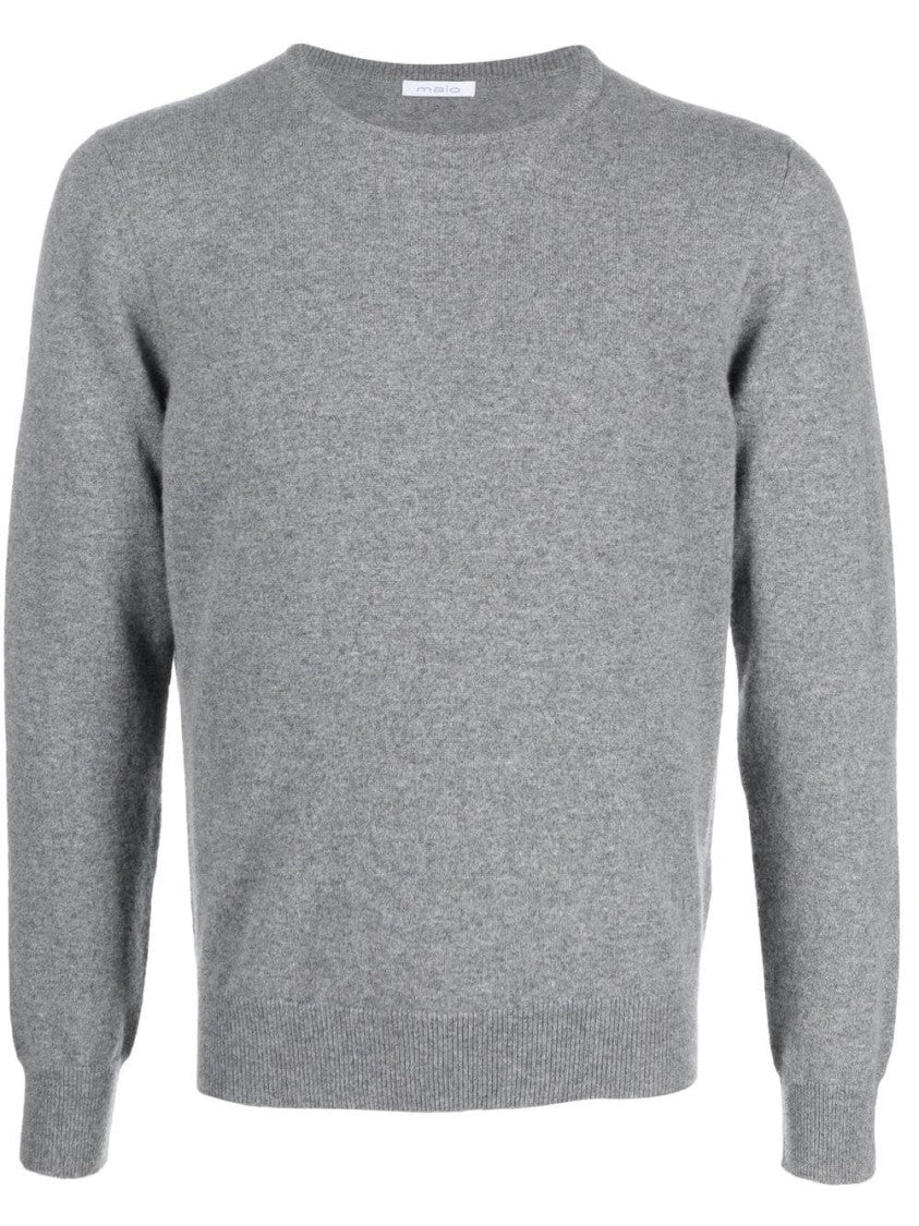 Malo Ribbed Knitwear With Round Neckline