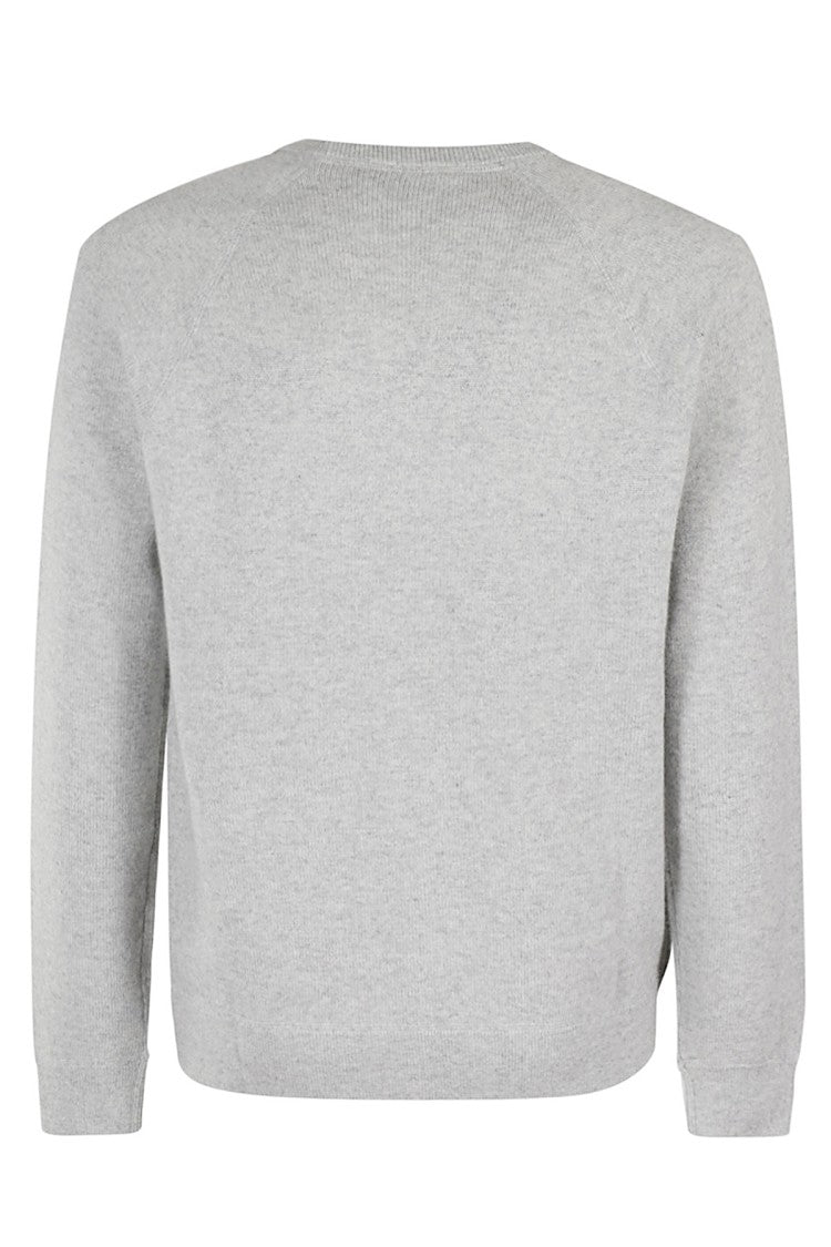 Mc2 Saint Barth Overfit Gray Knit Sweater