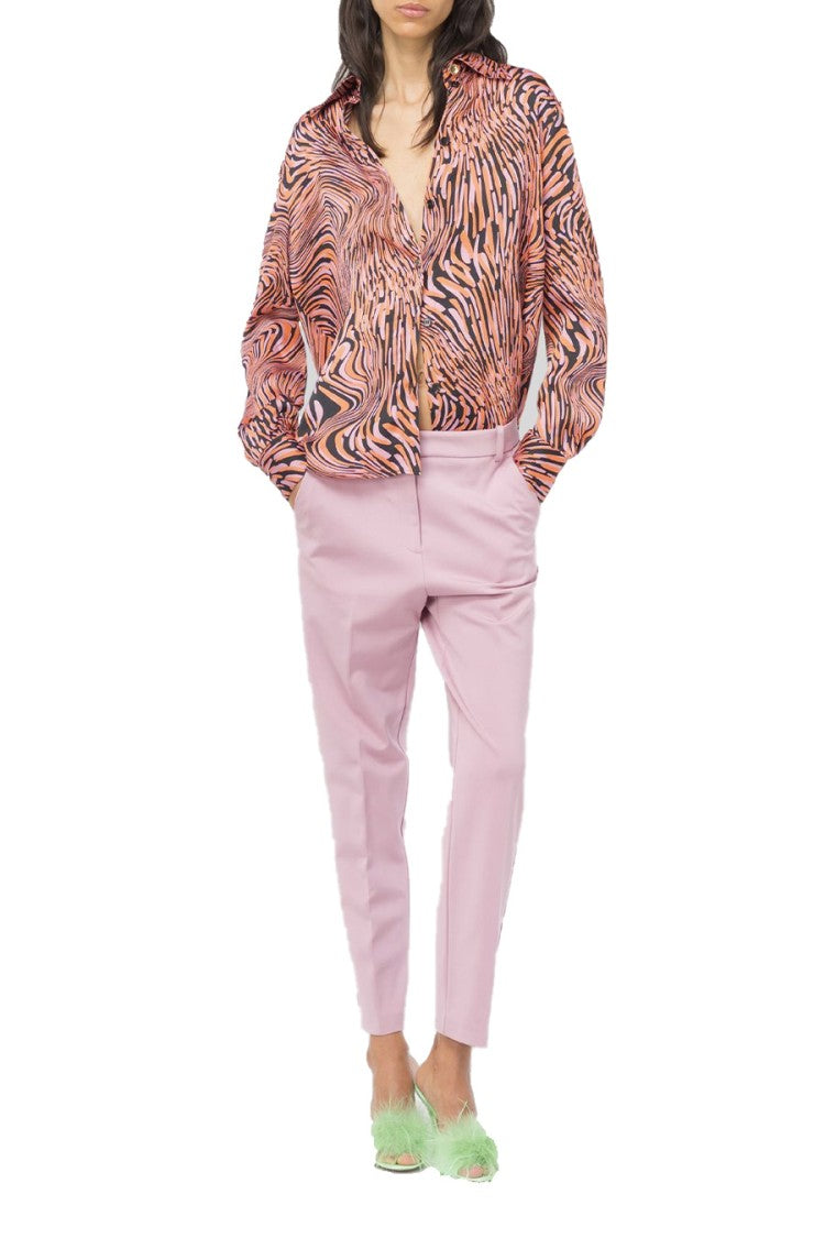 Pinko Tailored Trousers With Viscose Blend And Fit
