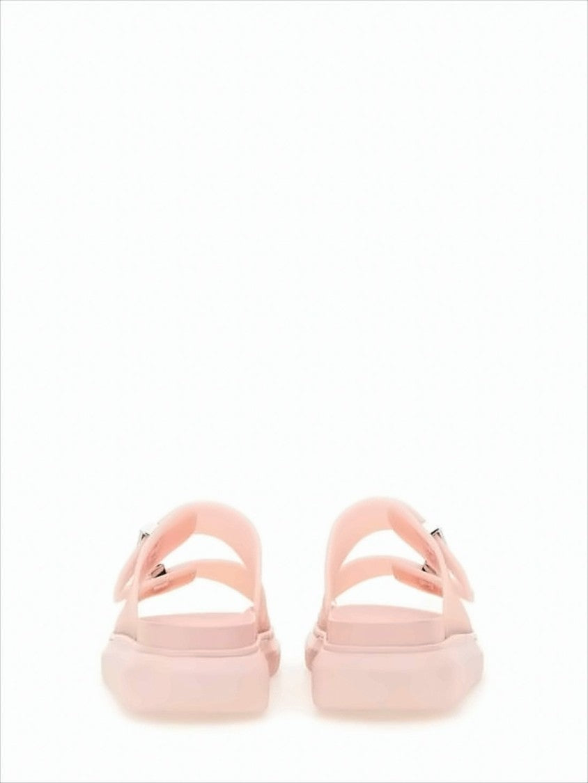 Alexander Mcqueen Slip-On Mules With Metallic Buckle Detail