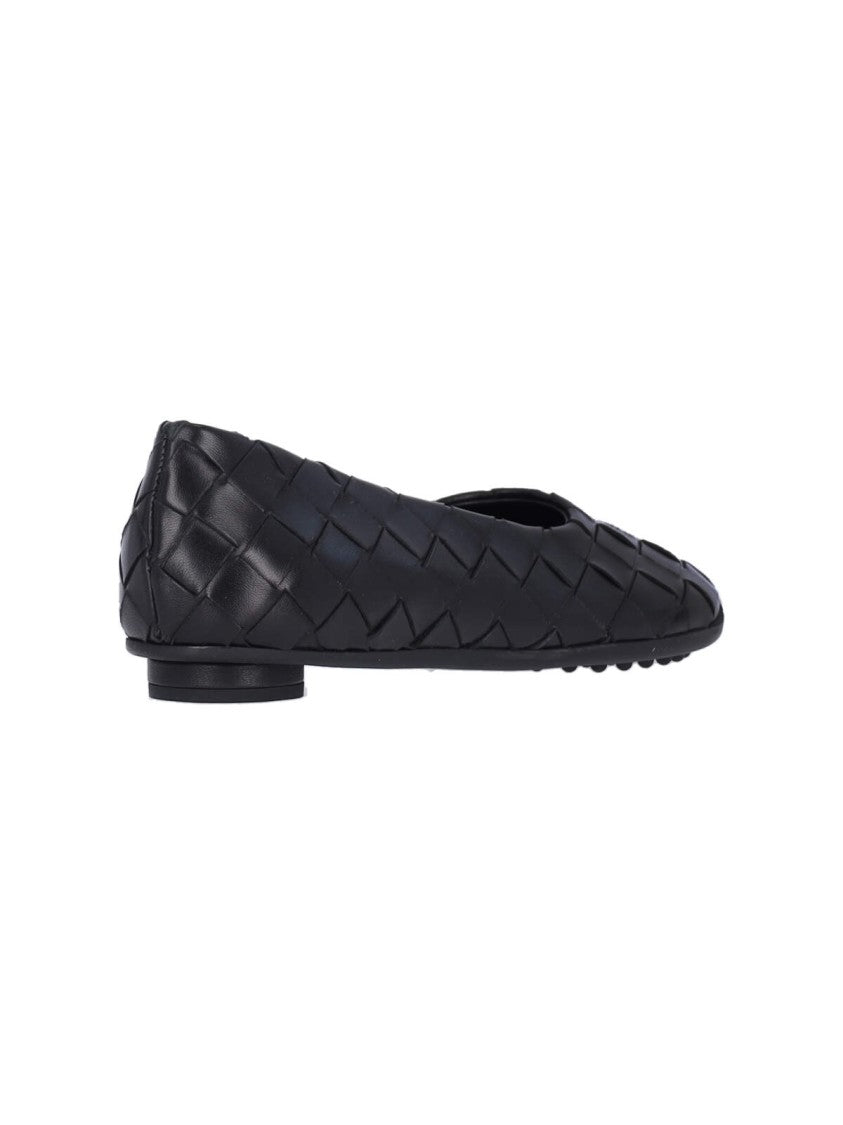 Bottega Veneta Intricately Woven Slip-On Ballerina Flats