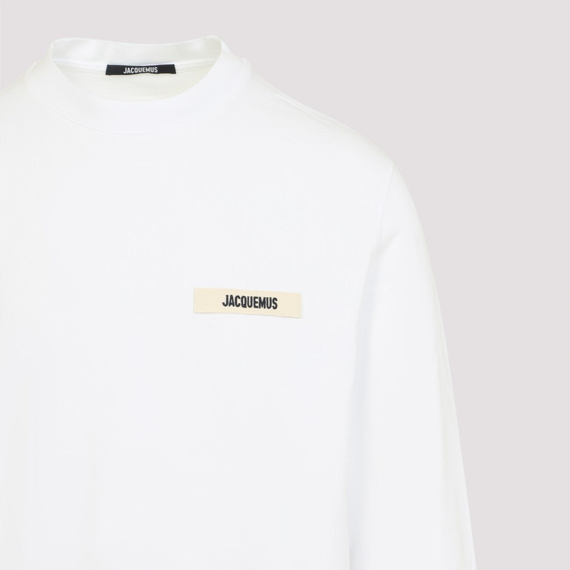 Jacquemus Long-Sleeve White Cotton T-Shirt