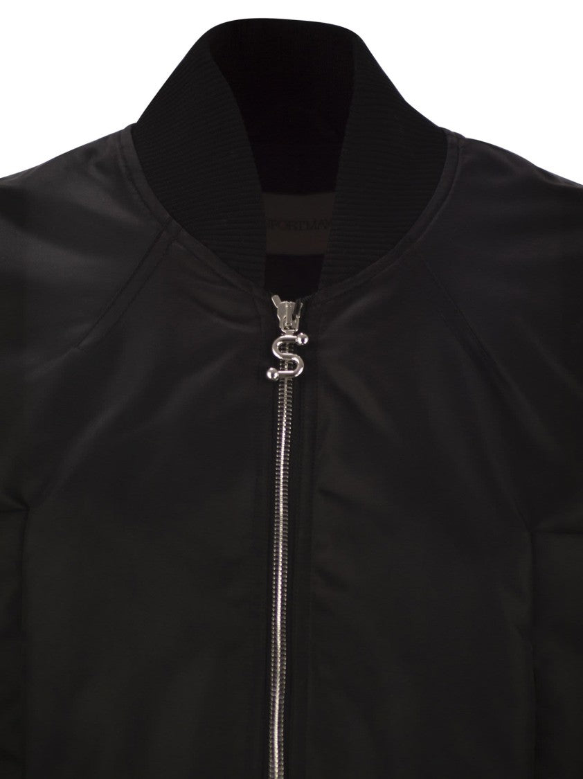 Sportmax Avenue - Drip-Proof Twill Bomber Jacket