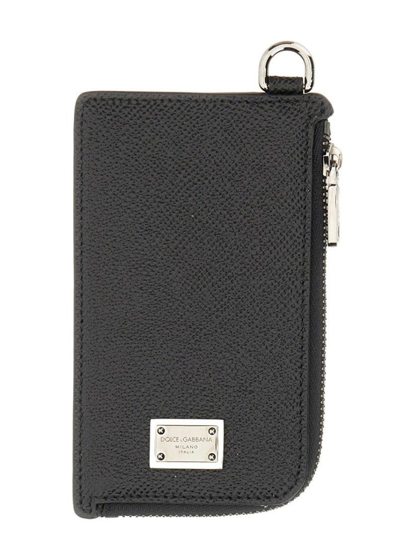 Dolce & Gabbana Card Holder With Logo Plaque