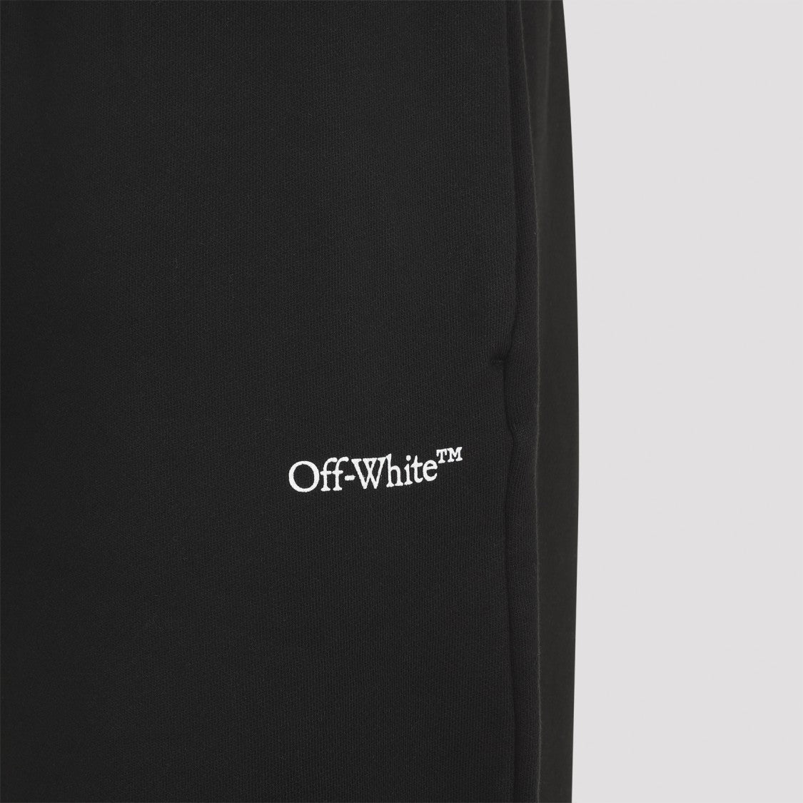 Off-White Black Cotton Scribble Diagonal Sweatpants