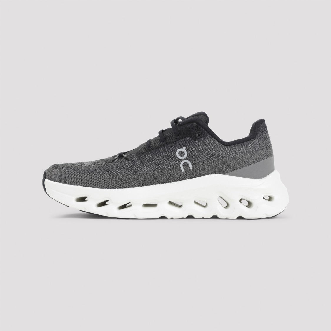 On Dark Grey Sneakers With Breathable Upper