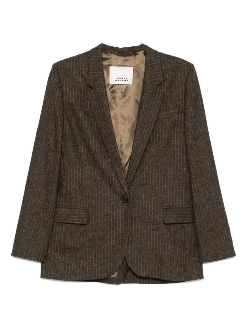 Isabel Marant Pinstripe Single-Breasted Blazer