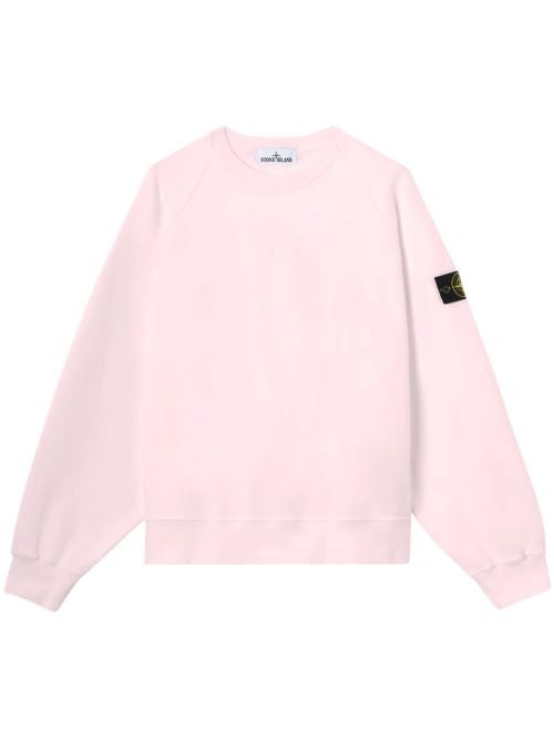 Stone Island Relaxed Fit Pink Hoodie Sweater
