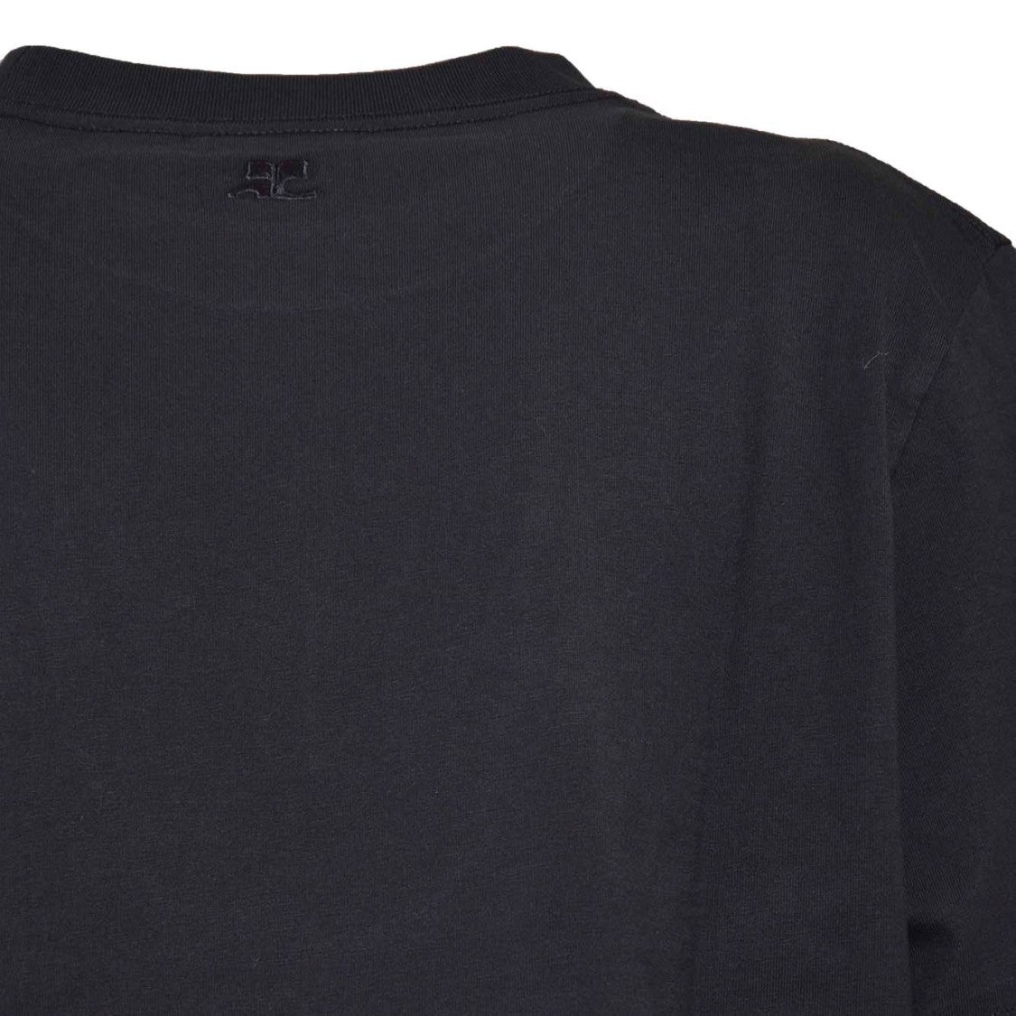 Courrèges Black Cotton Ac T-Shirt