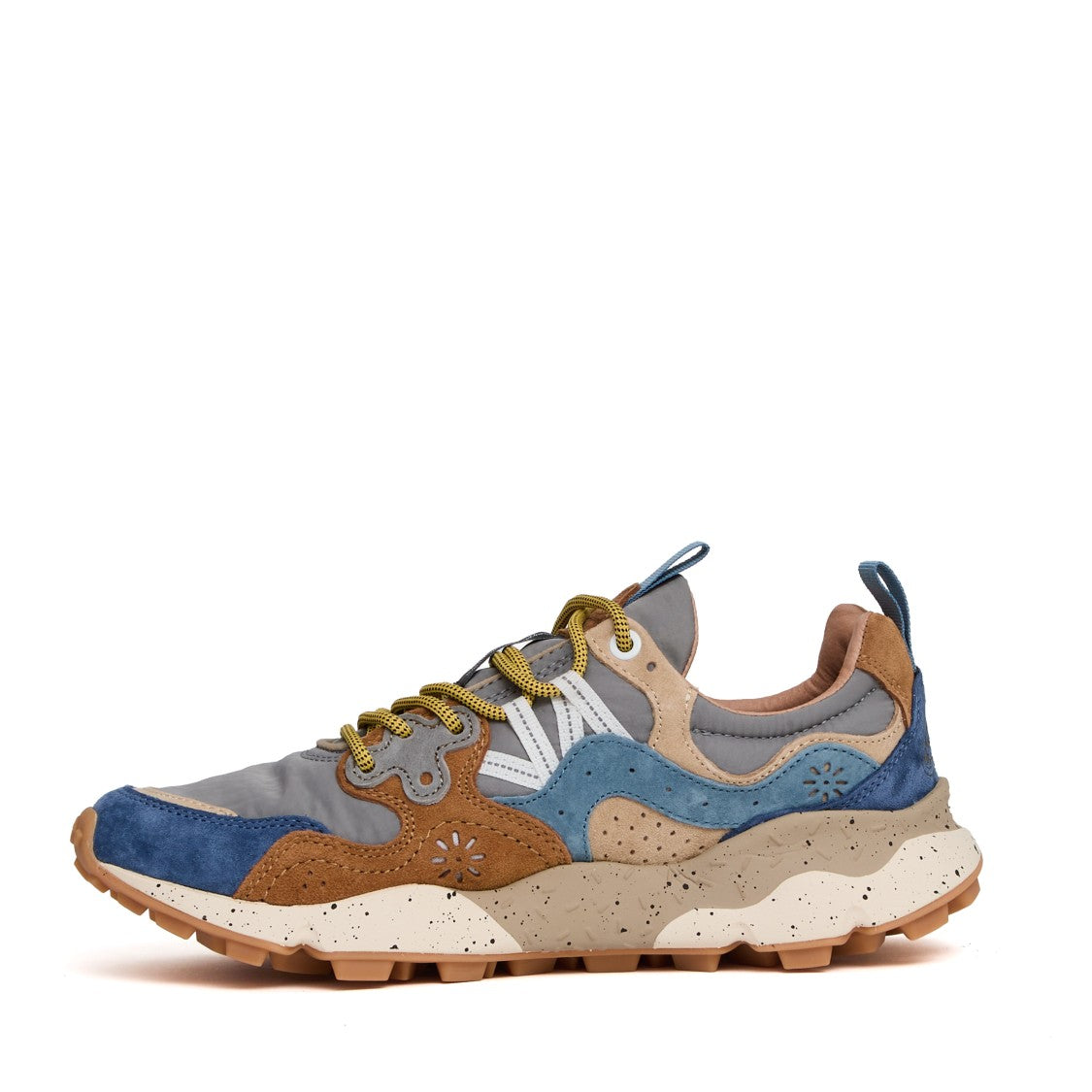 Flower Mountain Yamano 3 Man In Suede-Nylon Sneakers