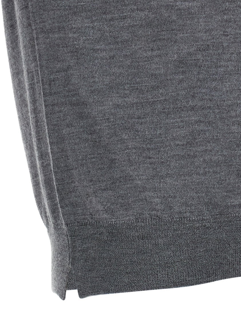 Ma'ry'ya Fine Knit Sweater In Merino, Silk, And Cashmere Blend