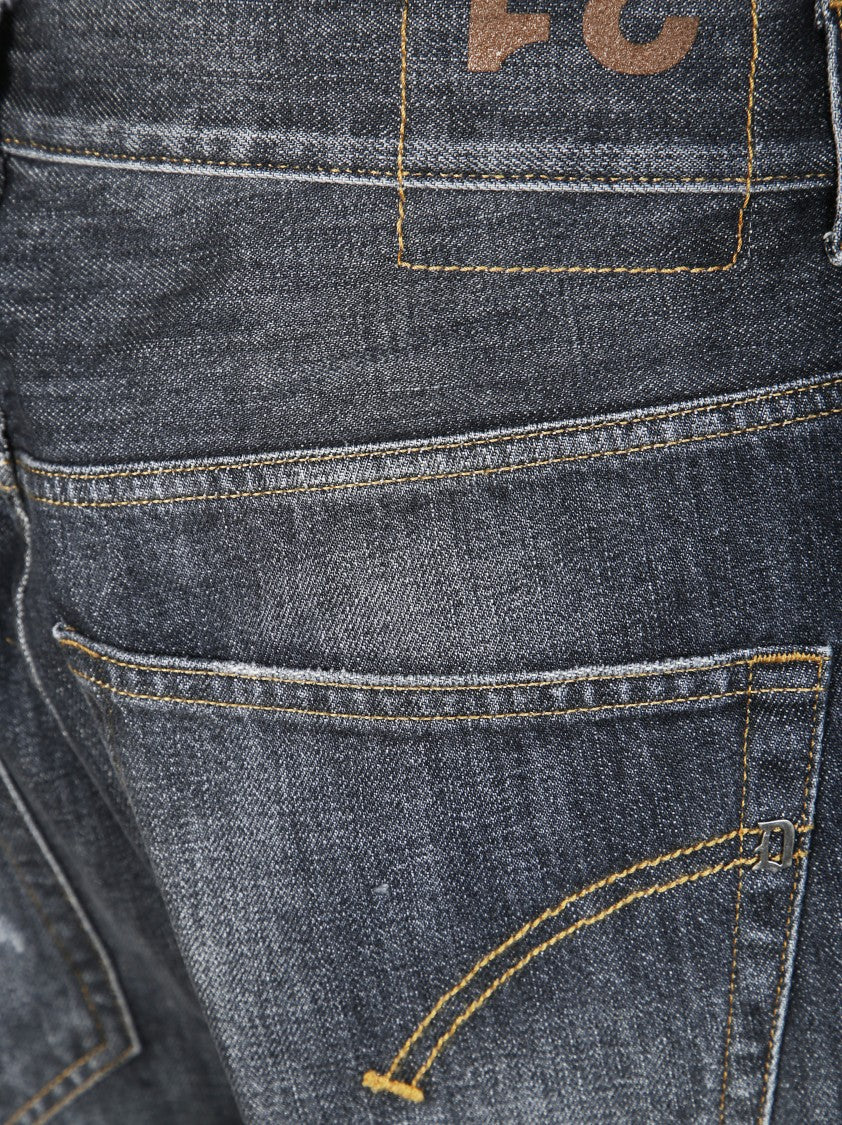 Dondup Tailored Black Straight Leg Pants