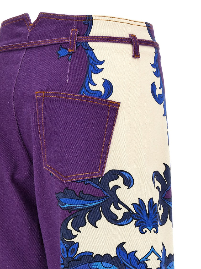 Etro Maxi Paisley Jeans