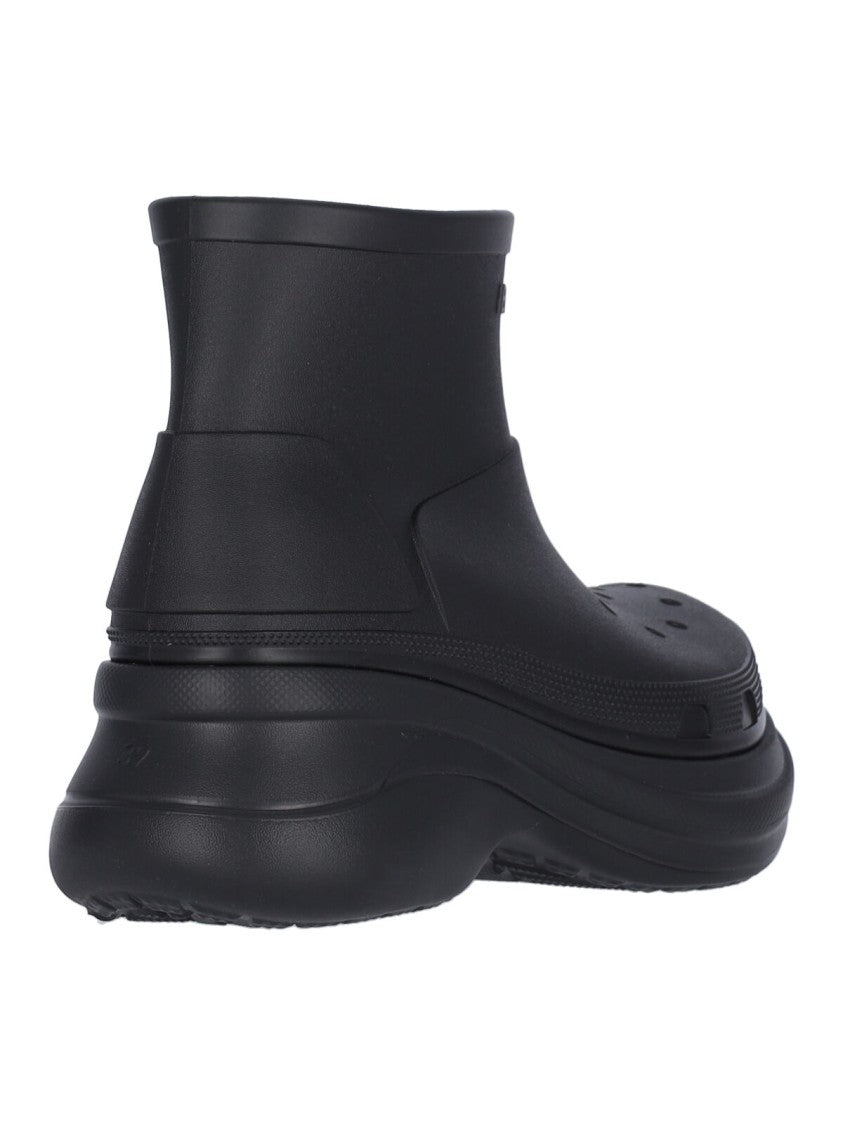 Balenciaga Rubber Ankle Boots – Black