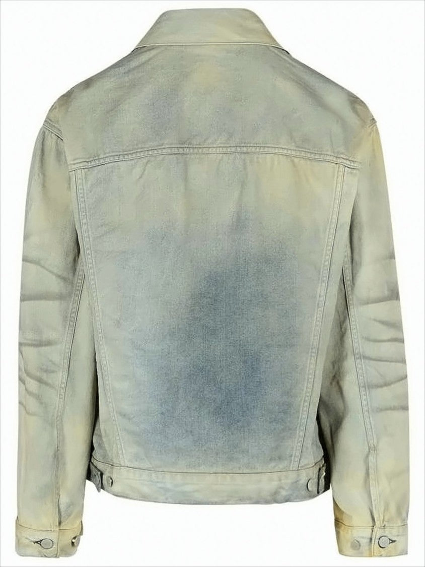Acne Studios Vintage-Inspired Denim Jacket With Classic Button-Up Front