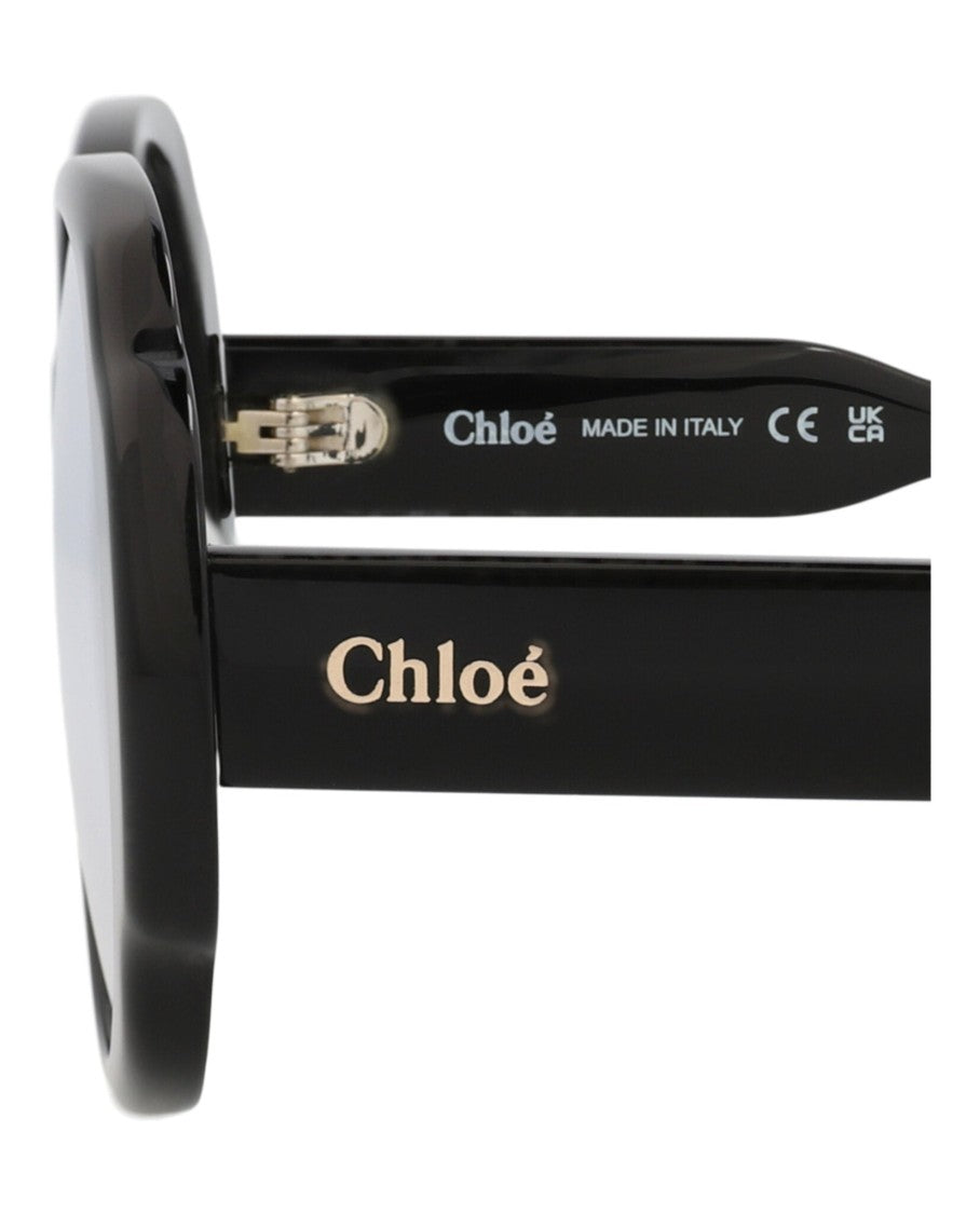 Chloé Round-Frame Recycled Acetate Sunglasses
