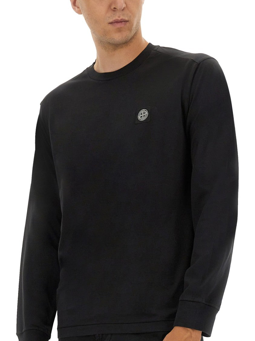 Stone Island Long-Sleeved Cotton Jersey T-Shirt