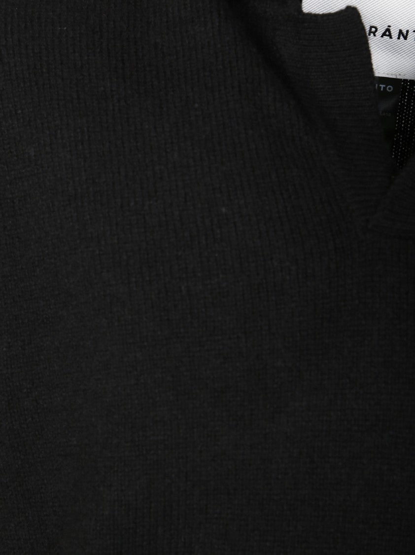 Amaranto Men's Distressed Crew Neck Shirt
