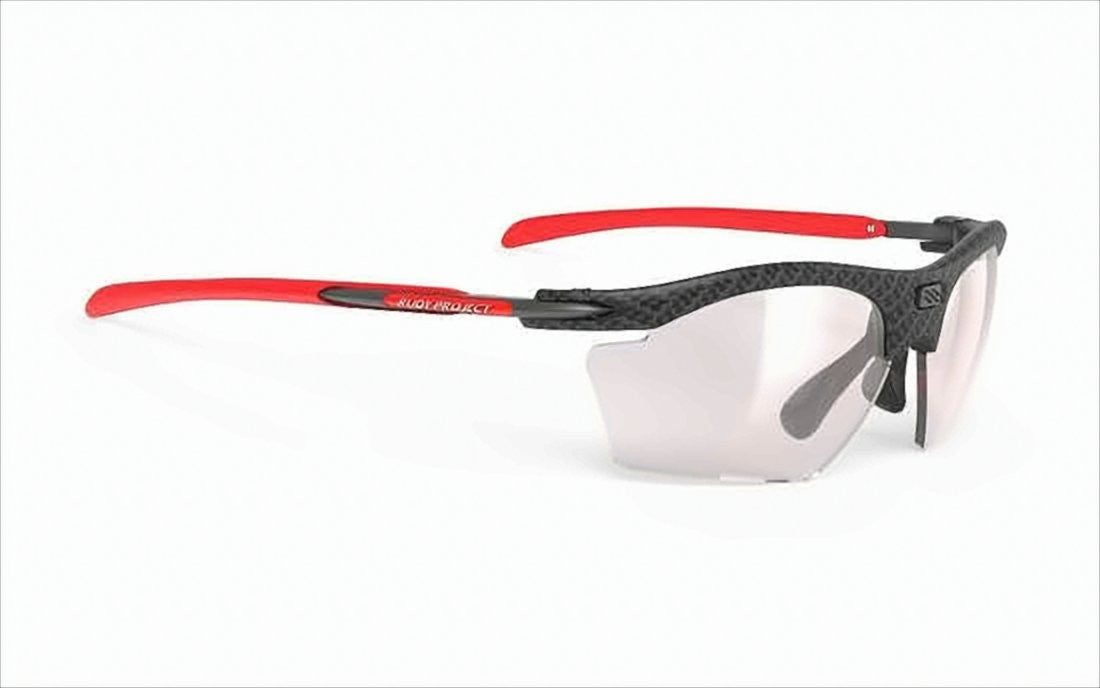 Rudy Project Semi-Rimless Sunglasses With Textured Black Frame