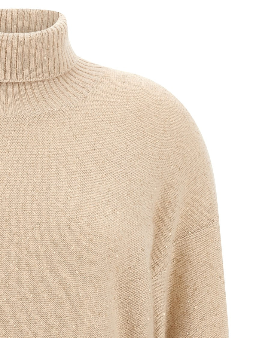 Fabiana Filippi Sequin Turtleneck Sweater