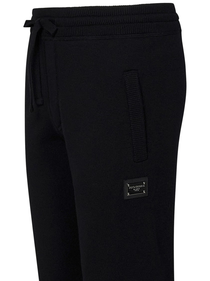 Dolce & Gabbana Tapered Black Jogging Trousers