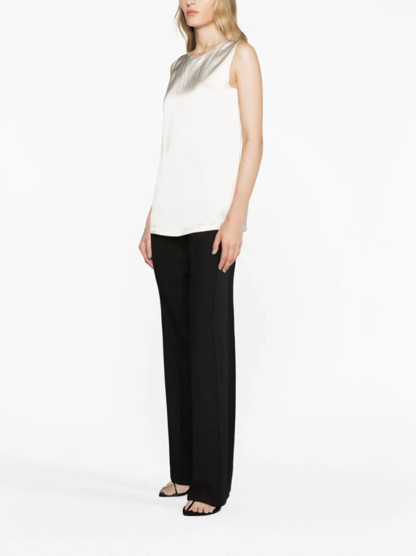 Fabiana Filippi White Satin Top