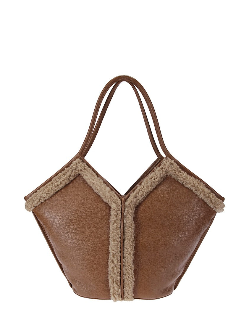 Hereu Calella Curly Shearling Trims Bag