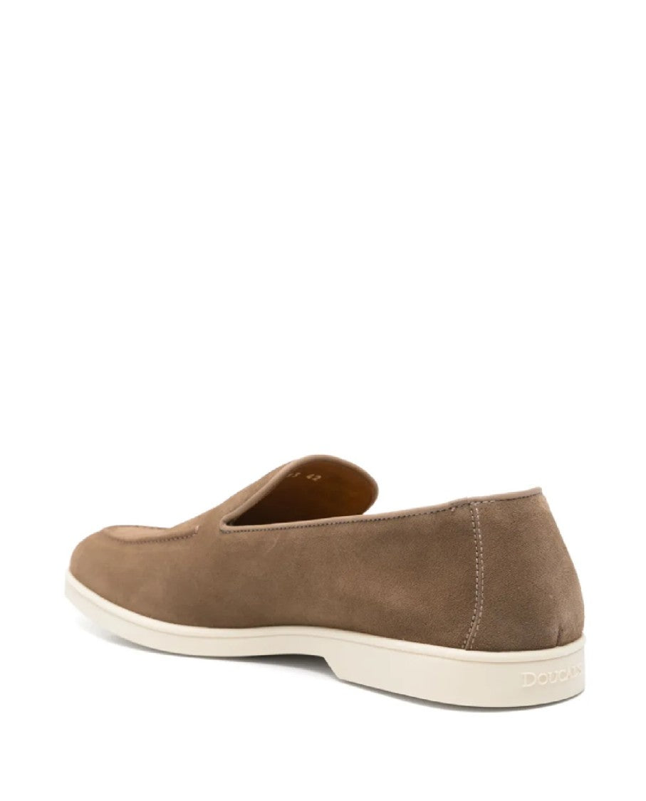 Doucal's Brown Suede Moccasins