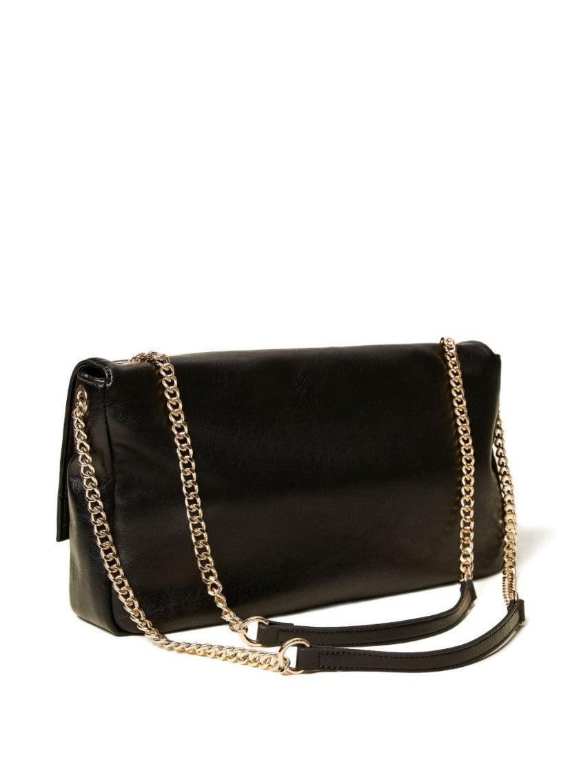Twin-Set Structured Black Minimalist Bag With Timeless Appeal